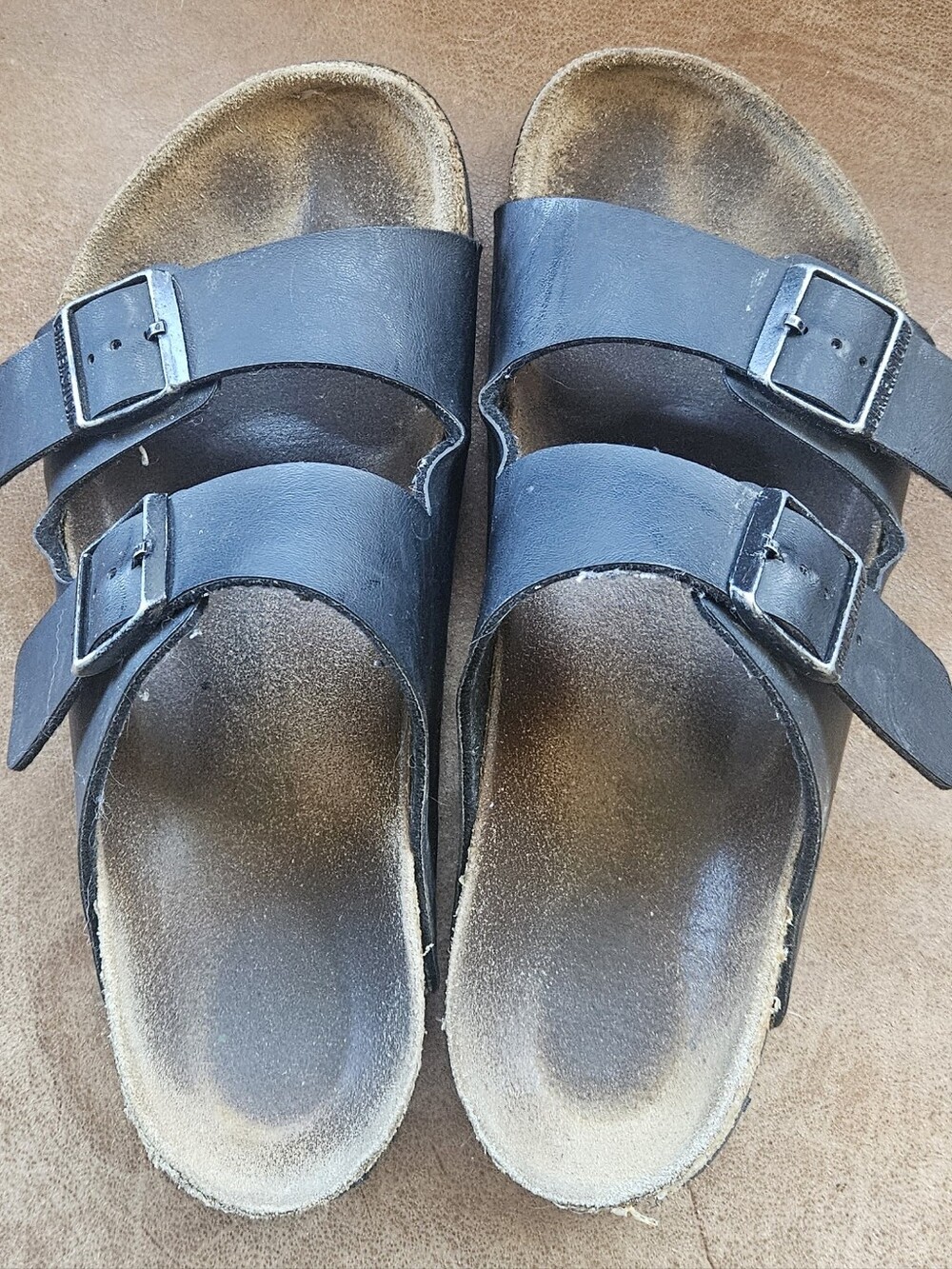 Birkenstock Black Double-Buckle Slide Sandals for Men